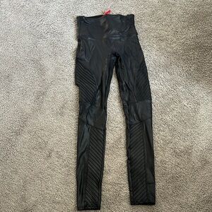 SPANX Shiny Black Leggings